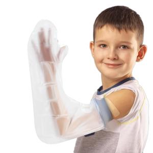 Waterproof Full Arm Cast Covers for Shower Kids - |Reusable Child Long Arm Cast Sleeve Bag Covers- Watertight Protection forWounded Elbow Wrist Hand Finger Forearm (Size:S)