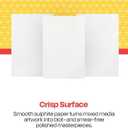 School Smart Folding Bristol Board, 12 x 18 Inches, White, Pack of 100