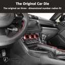 Aluminum Alloy Car Interior Decorations Audio Volume Control Knob for Subaru BRZ Toyota 86 2022 Air Conditioning Knobs Trim Accessories (Air Conditioning Knobs-3Pcs, Red)