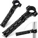 Benlari Highway Footpegs CNC Motorcycle Foot Pegs Stainless Steel 1in 1-1/4in 25mm 32mm Fit for Harley Davidson Street Guide for BMW for Honda for Suzuki for Kawasaki Engine Guards Crash Bars Black