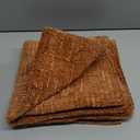 decorUhome Fall Rust Chenille Throw Pillow Covers 18x18 Set of 2 Thick Textured Slubby Couch Pillow Covers Farmhouse Accent Modern Neutral Decorative Pillow Cases for Bed Sofa Living Room