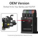 Original Stainless Steel P1 Extruder Unit for Bambu Lab P1P/P1S 3D Printer with Dual Gears for Increased Extrusion Force & Filament Run-Out Detection
