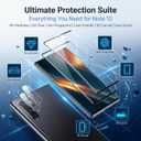 2 Pack Galaxy Note 10 Plus Screen Protector, HD Clear Tempered Glass,2 Pack Camera Lens Protector, Fingerprint Unlock,3D Curved Full Coverage,Scratch Resistant,No Bubble For Galaxy Note 10 Plus