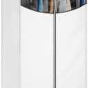 Whitmor white, Clothes Closet fabric cover, 36"
Keep clothes organized with a sturdy metal frame, 50-lb capacity, breathable fabric cover, zippered opening, and clear window