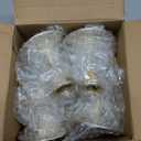 Gold Taper Candle Holder Set of 12, Hewory Short Skinny Brass Candlestick Holders, Vintage Small Low Metal Candles Sticks for Wedding Centerpieces Christmas Birthday Party Holiday Dinning Table Decor