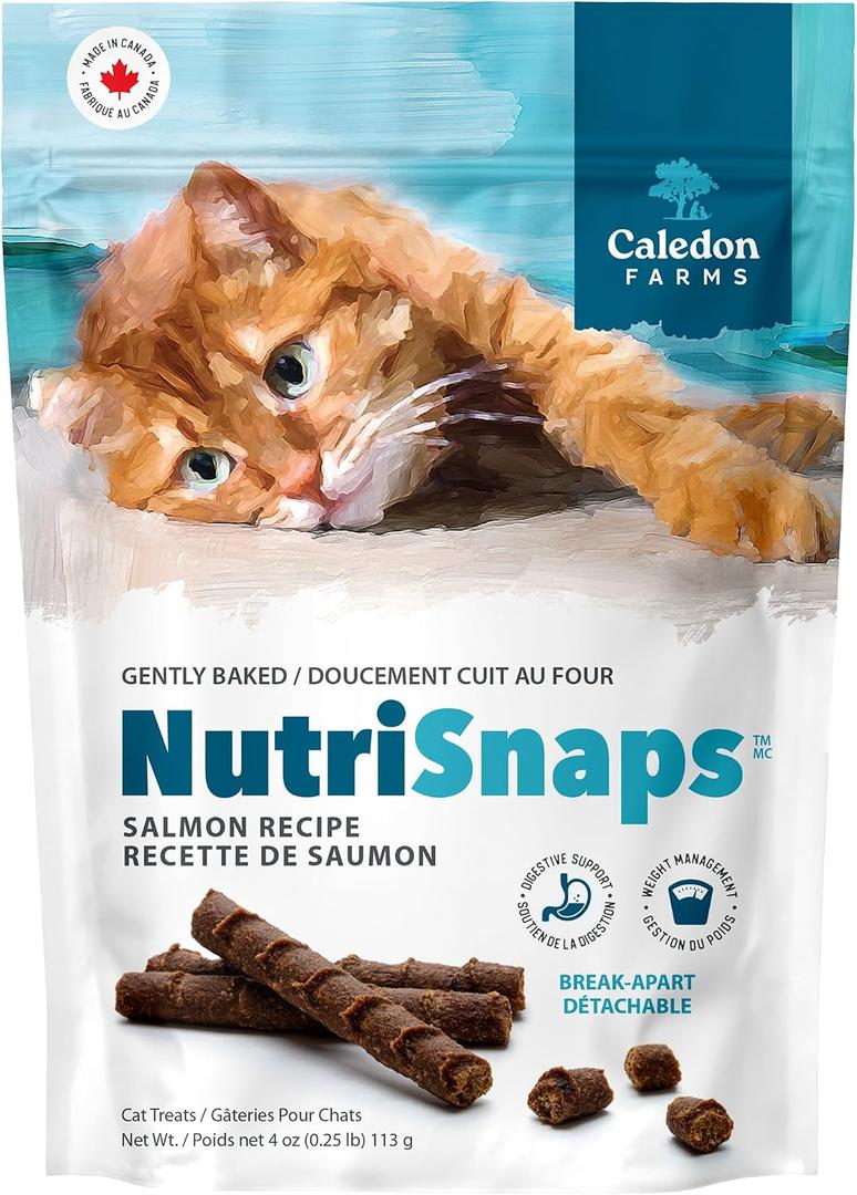 Caledon Farms NutriSnaps Salmon Recipe, 4 oz, Cat Treats (EXP 01/29/28)