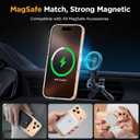 Miracase Magnetic for iPhone 17 Pro Max Case with Screen Protector [Compatible with MagSafe] Slim Thin Phone Case Military-Grade Protected for 17 ProMax Cover Bumper 6.9", Clear