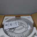 48 Inch Fandelier Ceiling Fans with Light, Chandelier Ceiling Fan, Retractable Ceiling Fan for Bedroom, Living Room, 3 Color Change, LED Dimmable, 6 Speeds, Reversible DC Motor- Chrome