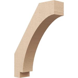Timberthane Rough Cedar Faux Wood Imperial Knee Brace, 3"W x 12"D x 16"H, Primed Tan