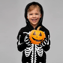SIZGAROOT Skeleton Costume - Adult Women's Glow in the Dark Onesie for Halloween 5-7Y