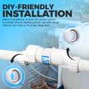 Salt Cell 2" Union Replacement Kit for Only Hayward & Goldline Chlorine Generators - Durable PVC GLX-Cell-Union Connector for Pool Pump Spa Connections - Includes Unions, Nuts and O-Rings - 2 Pack