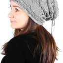 Lilax Women Cable Knit Slouchy Chunky Oversized Soft Warm Winter Beanie Hat