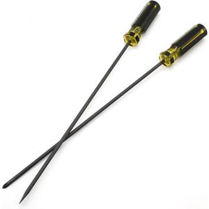 Long Screwdriver Set, 39cm / 15.4 Inches Phillips Screwdriver and Slotted Screwdriver, Flat Head and Magnetic Tip Cross Head Screwdriver Set(2Pcs)