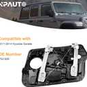 Front Driver Side Power Window Regulator Without Motor with Panel Replacement for 2011 2012 2013 2014 Hyundai Sonata, Left, 752-928