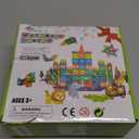 Jasonwell Magnetic Tiles Kids Magnetic Blocks 110PCS Building Sets 3D Magnet Toys Preschool Educational Construction STEM Toy Christmas Birthday Gifts for Toddlers Boys Girls 3 4 5 6 7 8 9 + Year Old