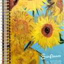 Large Spiral Notebook, B5, 300 Pages, 8x10 Big Notebook, Hardcover Large Journal, Thick Paper Lined Notebook, Vincent Van Gogh Sunflower gifts for Women and Children.