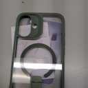 ESR for iPhone 16 Plus Case with Stand, Compatible with MagSafe, Magnetic Kickstand Case for iPhone 16 Plus, Military-Grade Protection Shockproof Case, Boost Series, Clear Green