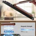 TopMade for MagSafe Wallet Stand with Money Clip, Works with Apple Find My, Magnetic Wallet for iPhone 17/16/15/14/13/12 Series, for iPhone Wallet with Finder Tracker, Brown(Gray Elastic Band)