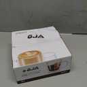 Double Walled Espresso Cups Set of 4, Hand Blown 5.5OZ Espresso Shots Glass, Coffee Mugs with Handle Perfect for Latte, Cappuccino, Tea