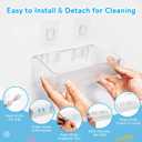 4-Pack Plastic Bath Toy Storage for Bathtub  Bath Toy Holder Organizer with Scoop, Clear Bathtub Toy Storage Shower Caddy for Kids & Baby