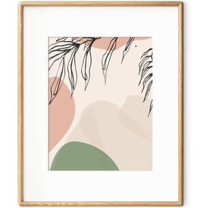 Axeman 16x20 Picture Frame - Solid White Oak Matted to 11x14 - Rounded Corner Photo Frame With Tempered Glass - Natural Wood Poster Frame for Wall Mount Display (16x20 - 1P)