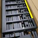 Bellemave Triple Bunk Bed for Kids, Detachable Twin Over Twin Over Twin Metal Bunk Bed with Guardrails, Ladder & Storage, Converts to 3 Separate Twin Beds, Easy to Assemble (3 Bunk Beds for Kids) (Black)