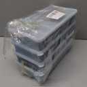 BECOKIT 1/2 Cup Silicone Freezer Tray With Lid - Silicone Freezer Molds 4-Pack For Meal Prep & Freezing of Various Sauces and Other Dishes, Makes 24 Perfect 1/2 Cup Portions Cubes (Blue 4 Pack)