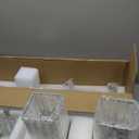 Modern Vanity Light 5-Lights Brushed Nickel Vanity Light Crystal Bathroom Wall Light Bathroom Light Fixtures