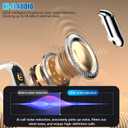 AI Real-Time Translation Earbuds, OWS LCD Touchscreen 3-in-1 Language Translator Earbuds, 144 Languages Multi-Mode Translator Earbuds for Travel Business and Learning, Compatible with iOS (Grey)