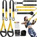 Suspension Trainer Kit, Home Gym System for Full-Body Workout, Adjustable Training Straps for Indoor & Outdoor Use, Supports 500Lbs, All-in-One Portable Fitness Equipment