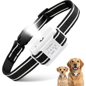 Citronella Dog Bark Collar, Dog Bark Collar for Large Medium Small Dogs, Bark Collar with Adjustable Spray & Sensitivity, Rechargeable Anti-Bark Collar for Dogs with Safe, 2 Collar Straps(White)