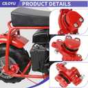80cc Mini Bike Rear Brake Caliper Kit Brake Lever Compatible with Monster Mega Moto MMB80 GMB100 Colemen CT100U CC100X Baja DB30 Monster Motovox MBX10 MBX11 Predator 79cc 97cc 100cc Engine Part