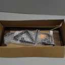 Floating Shelves,Wall Mounted Shelf for Kitchen,Living Room,Bedroom,Bathroom Storage,Rustic Wood,Set of 2 (Carbonized Black)