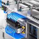 TAILONZ PNEUMATIC Elbow and Straight Combination 1/4 Inch Tube OD x 3/8 Inch NPT Thread Push to Connect Fittings PC-1/4-N3+PL-1/4-N3(Pack of 12)