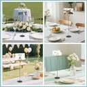 ERYTLLY 16PK Place Card Holders 12 Inch Table Number Holders Table Card Holders Steel Card Holders for Birthdays,Weddings,Photos, Food Signs, Memo Notes, Restaurants (Black)