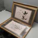 2Pcs Framed Canvas Wall Art Vintage Print Paintings Flower Drawing Plant Manuka Neutral Floral Nature Retro Aesthetic Artwork for Home Living Room Bathroom Farmhouse Wall Decor 16x24n Ready to Hang