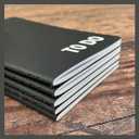 RICCO BELLO 3.5 x 5.5 Inch Pocket to Do Checklist Notebook, 64 Pages Per Notebook, 5-Pack (Black)