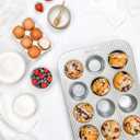 USA Pan Bakeware Muffin Pan, 12-Well, Set of 2, Aluminized Steel