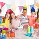 4 x 8 Pcs Crayon Hat Halloween for Adult Costumes Gnome Hats Crayon Paper Cap Graduation Dwarf Cone Fairy Dunce Cap Colorful Gifts Birthday Party Accessory for Favors Supplies Costume Cosplay