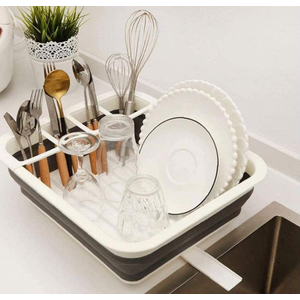 Home Foldable Drainer Kitchen Drainer Holder Storage Bowl Tableware Portable Drying Plate