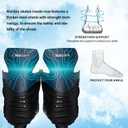 2 x Nattork Ice Hockey Skates for Men, Women, Youth Stainless Steel Blades Lightweight & Durable for Superior Ankle Support and Agile Skating with Coolmax Fabric