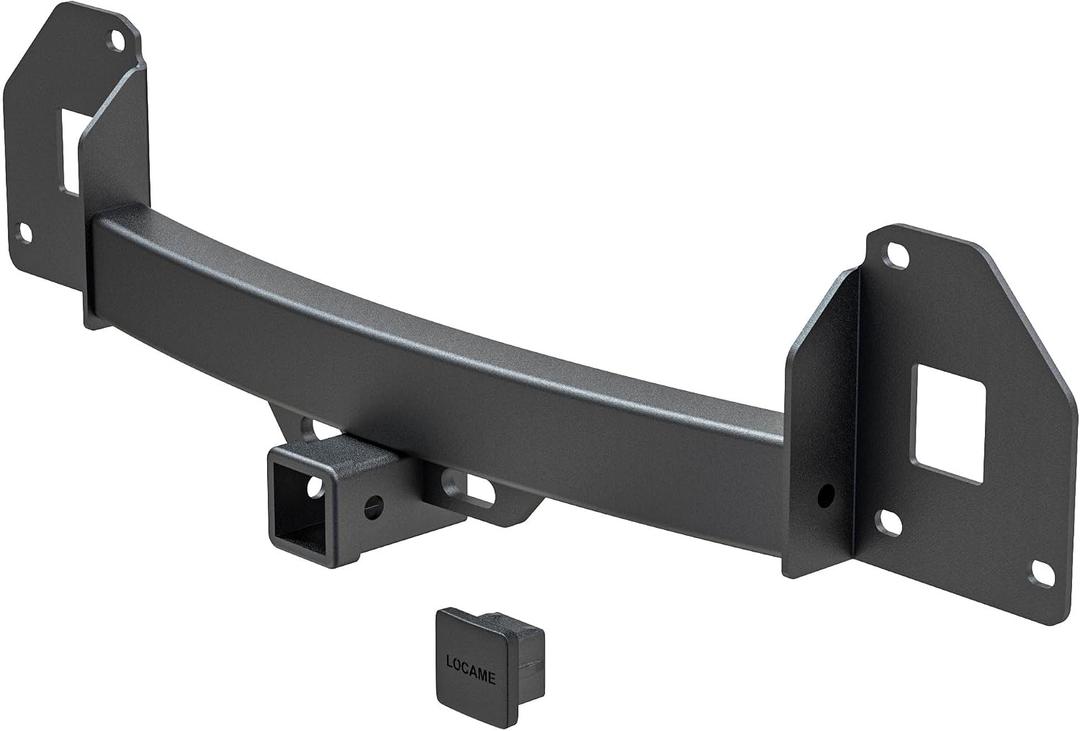 LOCAME Class 3 Trailer Hitch Compatible with Tesla Model Y 2020-2026, 2 Inch Rear Towing Hitches Receiver Powder Coated Black