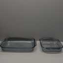 Pyrex 2Piece Basics Value Pack1-Basics 8"/2 dish1-Basics 3 Quart Oblong Bake Dish, 2.2, Clear