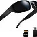 Smart Sunglasses Camera Outdoor Sports Action Camera Glasses Full HD 1080P Video Camera Glasses UV Protection Polarized Sunglasses mit 32GB Micro SD Card, Card Reader for Hiking, Cycling, Climbing