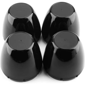 RTRHINOTUNING 2.75" Wheel Center Caps Compatible with 2-3/4" Bore Centerline AutoDrag Dome Center Cap for Rim, OD: 2.85"(72.5 mm) ID: 2.75"(70 mm) 4 PCS Black Hub Caps