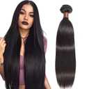 Hair Extensions Virgin Straight Hair Brazilian Virgin 1 Bundles Hair Weave Bundles 100% Human Hair