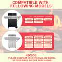 DcYourHome Grill Parts Kit for Nexgrill 5 Burner 720-0888N 720-0888A 720-0888 720-0882D, Grill Grates Heat Plates for Nexgrill 4 Burner 720-0830H 720-0830A 730-0830H 720-0783E Replacement Parts