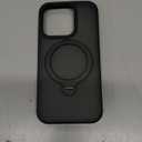 CACOE Magnetic Case for iPhone 15 Pro 6.1 inch with 360 Rotatable Ring Stand, Compatible with MagSafe Car Phone Mount, Cases Cover Phone Holder for Desk Meeting/Videos Matte Black