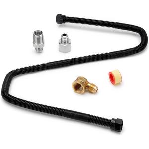 Stanbroil 3/8" X 30" Non-Whistle Flexible Flex Gas Line Connector Kit for NG or LP Fire Pit and Fireplace