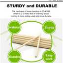 HOPELF 50PCS Bamboo Wooden Dowel Rods - 1/2 x 48 Inch Sticks for Crafts, DIY